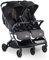 Joovy Kooper X2 Doppelter Kinderwagen, leichter Kinderwagen, kompakt zusammenklappbar mit Ablagen, grau