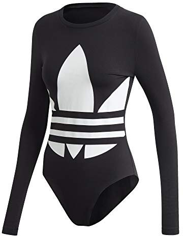 Adidas Damen Body LRG LOGO BODY, Schwarz (black/White), 32