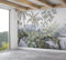 SILK ROAD EU™ Papier Peint Panoramique Jungle Soie, 410 x 280 cm, Poster Geant Mural, Personnalisé 3D, pour Salon Chambre d'enfants restaurant Décoration Murale. Aquarelle Plantes, Lac Tropical
