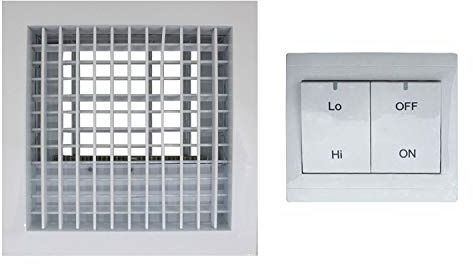 Rejilla ventilacion electrica aire acondicionado valvula conducto aire compuerta motorizada 220v (250x250mm)