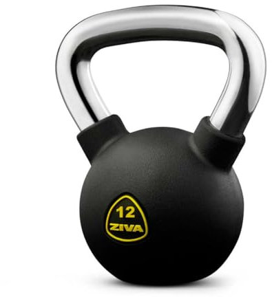ZIVA Performance Kettlebell, Schwarz, 12 Kg