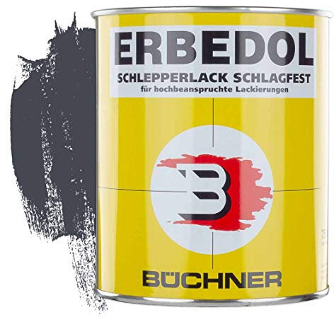 Erbedol | Schlepperlack | schiefergrau | RAL 7015 | 0,75 l | restaurieren | Traktor | lackieren | Farbe | Trecker | Frontlader | Lack | Lackierung | Farbton | schnelltrocknend | deckend