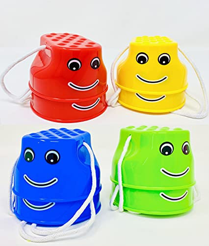 Minis Kreativ 4-er Set Laufdosen Outdoor 4 Paar Laufstelzen (incl. Minis Überraschung), Becherstelzen, für Kinder; Spielzeug für draußen