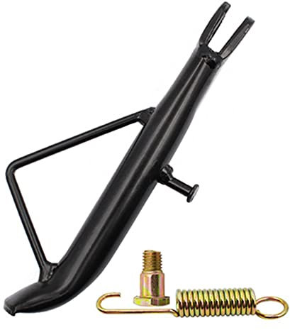 Motorrad Seitenständer Kickstand, Asudaro Ständer Seitenständer Mit Feder Satz Universal Edelstahl Fahrrad Seitenständer Mountainbike Ständer Rutschfester Seitenständer für Motorräder Roller,24cm