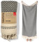 Luum® Strandtuch groß 90x200 Saunahandtuch Hamamtuch Badetuch Handtuch Yogatuch Duschtuch Strandhandtuch Saunatuch Reisehandtuch Turkish Towels, Damen Herren, 100% Baumwolle, Anthrazit