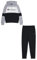 Champion Herren Legacy Icons Sweatsuits-Light Powerblend Terry Hooded Full-Reißverschluss Sportanzug, schwarz/grau, M