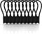 10 Pieces Magnetic Cable Ties, Xrkuu Black Reusable Cable Organisers Silicone Magnetic Cable Clips Cord Organiser Cable Straps for Organizing and Bundling Wires, Earphone Cable, Cords, Charger