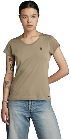 G-Star RAW Damen Eyben Slim V-Neck Top 2.0, Grün (Shamrock D24533-4107-2199), XL