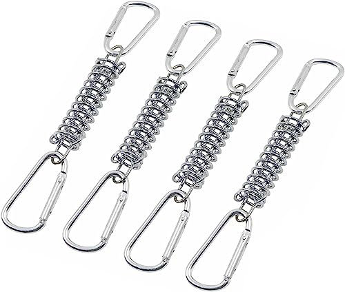 LATRAT Set di 5 molle di trazione in acciaio inox con occhielli per fissaggio tenda parasole, molla di trazione, accessori per tende da sole, accessori da campeggio