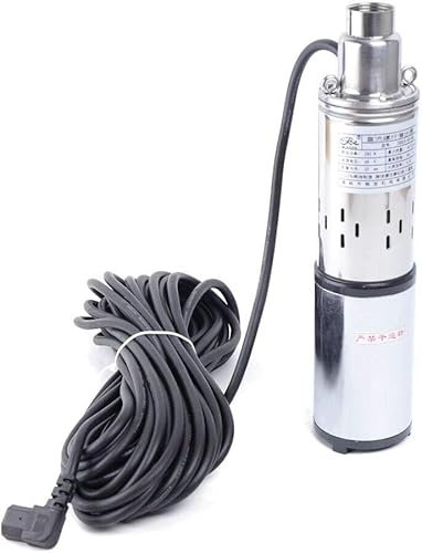 Deep Well Submersible Pump, 280W Solar Deep Well Water Pump with Pure Copper Motor Max Head 60M/200Ft