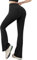 Neteson Yogahose Damen Lang Leggings Flared Damen High Waist Booucut Schlaghose Stretch Sporthose Jazzpants für Sport Yoga Tanz Fitnesshose