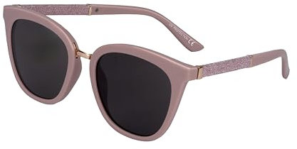 SQUAD Sonnenbrille Für Damen, Brille Frauen Fashion Quadratisch mit rosa Glitzer 100% uv400-schutz