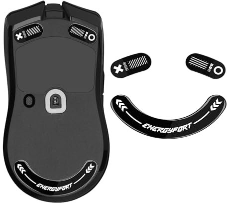 Ersatz-Glides für Razer Viper V2 Pro,Superglatt Maus-Skates,Glides,Mausfüße kompatibel mit Razer Viper V2 Pro,Abgerundete Ecken,geringe Reibung,langlebig-Gaming Maus Upgrade Zubehör (Schwarz)