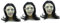 GALPADA 3St Halloween-Maske Halloween- -Requisiten Horror für Erwachsene Mascaras für Halloween Maskenkostüm Requisiten Zombie Scary mask halloween costume gruselige Geistermaske