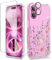GVIEWIN Compatible with iPhone 16 Plus Case 6.7 2024 with Screen Protector&Camera Lens Protector, Clear Floral Anti-scratch Shockproof Drop Protection Cover for Women Girl,Floratopia/Colorful