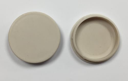 Lot de 10 cache-trous de charnière 35 mm Taupe/Cachemire/Cachemire pour armoires de cuisine