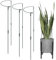 Fyshird 3 Stück Pflanzenhalter 60cm Pflanzenstütze Metall Staudenhalter Rund Blumenhalter Rankhilfe Garten Pflanzring für Rosen Tomaten Lilien Pfingstrosen Topfpflanzen Hortensien