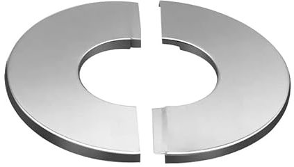 Rosace de Recouvrement pour Tuyau de Poêle en Acier Inoxydable, DN 120 mm, Rosace cheminée, Embout de Cheminée, Plaque de Base pour Poêle, Adapté à Tuyaux de Chaudières