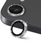 GEEMEE für Panzerglas für iPhone 16e Kameraschutz, Aluminiumlegierung Rand & HD 9H Gehärtetem Kamera Schutzfolie, Anti-Kratzn dividuelle Ring aus Metall Linse Folie - Silber