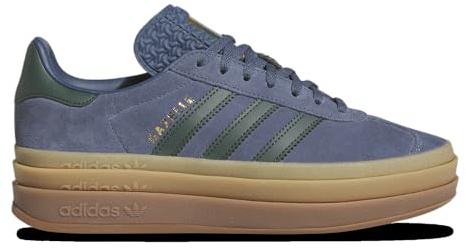 adidas Women's Gazelle Running Sneakers, Preloved Ink/Mineral Green/Gold Metallic, 6.5 UK