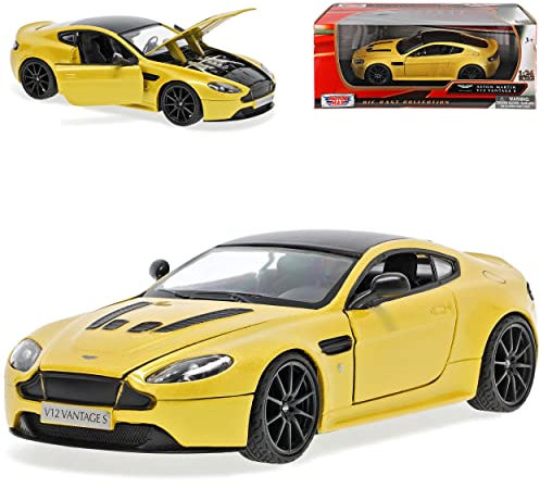 Motormax Aston Martin Vantage V12 S Coupe Gelb 1/24 Modell Auto