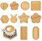 Uxsjakjsd Bases en Mosaique en Bois Kits de Mosaique Diverses Formes Substrats de Mosaique pour Les Loisirs Creatifs en Mosaique DIY Tuiles de Mosaique Base pour sous-Verres