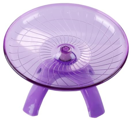 Ausi Roue silencieuse pour hamster, soucoupe volante pour hamster, gerbilles syriennes/naines, écureuils, cochons d'Inde et petits animaux