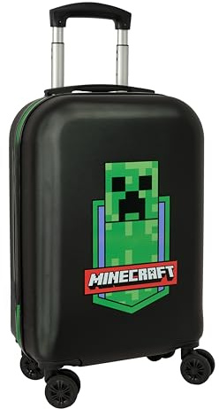 Minecraft Kabinentrolley, 50,8 cm, Koffer mit Rädern, Sicherheitsschloss, Leichter Koffer, 34,5 x 20 x 55 cm