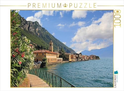 CALVENDO Puzzle Uferpromenade Gargnano | 1000 Teile Lege-Größe 64 x 48 cm Foto-Puzzle für glückliche Stunden