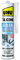 UHU Silicone - Mastic silicone sanitaire, idéal pour rendre étanches tous les joints sanitaires, blanc, cartouche 300g
