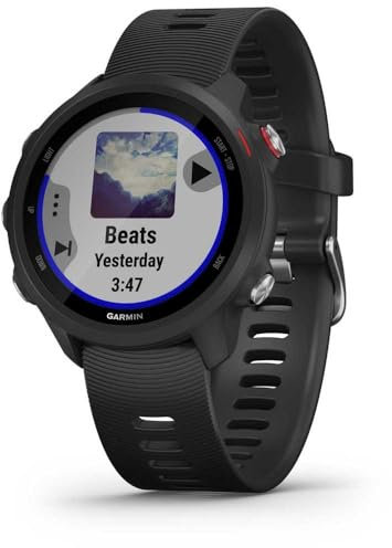Garmin Forerunner 245 Music - Montre GPS multi-activité de running - Boîtier 42 mm Noir