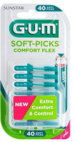 Gum Soft-Picks Comfort Flex large 40 Stück Packung, 3er Pack (3 x 40 Stück)