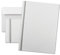 100x Trauer-Set - Trauerpapier DIN A4 & Umschlag DIN Lang - mit Leinenstruktur und Schattenrand - 297 x 210 mm - 100 g/m² - Kondolenz Set bedruckbar für Danksagung, Einladung, Anzeige Trauer