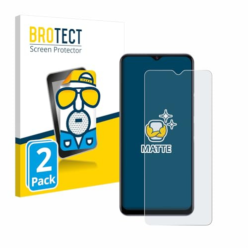 BROTECT Entspiegelungs-Schutzfolie für Vivo Y72 5G (2 Stück) Matte Displayschutz-Folie, Anti-Reflex, Anti-Fingerprint