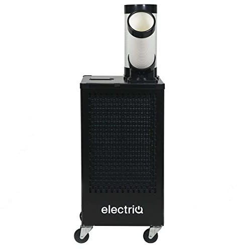 electriQ Heavy Duty 9,200 BTU Portable Commercial Air Conditioner – Metal Body, 3‑Mode (Cool/Fan/Dehumidify), 400 m³/h Airflow, R290, Caster Wheels, 24‑H Timer