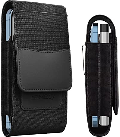 Duales Handy-Holster für Herren, Gürteltasche, geeignet für iPhone 17/16/15/14/13/12/Pro/Max, Samsung Galaxy S25 Ultra S24, mit Brieftaschen-Holster, Kartenhalter, Handytasche für Gürtel, kompatibel