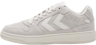 HUMMEL Unisex ST. Power Play Suede Sneaker, Marshmallow, 43 EU