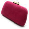 BRANDELIA Bolso Cartera De Mano Fiesta Boda Clutch de Ante Mujer con Cadena al Hombro, Tweed Fucsia Oro