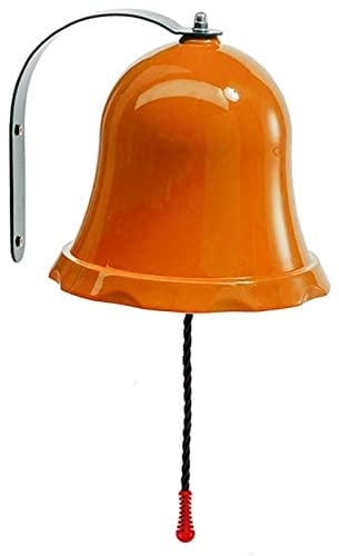 Spielzeug Glocke für Kinderspielhaus und Spielturm Orange Zubehör Spielhaus Stelzenhaus