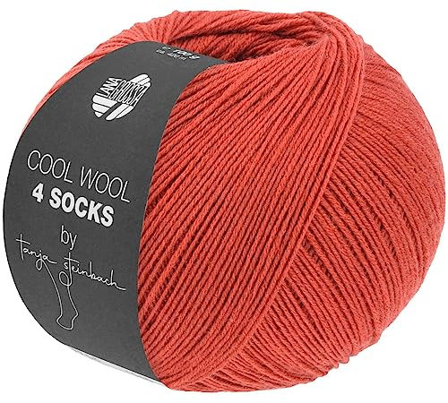 LANA GROSSA Cool Wool 4 Socks | Merino-Sockengarn aus mehrfach verzwirnten Einzelfäden | Handstrickgarne aus 75% Schurwolle (Merino extrafein) | 100g Wolle zum Stricken & Häkeln | 420m Garn FB 7714