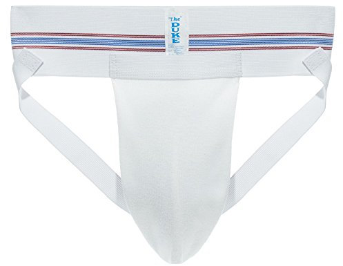 Duke Herren Athletic Supporter - Weiß - Perfekt für Training, Fitnessstudio & Sport, Weiss/opulenter Garten, Small (No Cup)