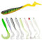 XPEX 8 Piezas Blandos Senuelos De Pesca,Peces De Goma para Pescar, Señuelo De Pesca Simulado, Cebos Artificiales De Pesca, Adecuado para Peces De Agua Salada Y Peces De Agua Dulc