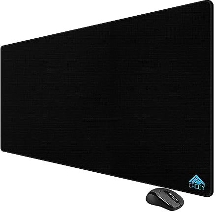 Cacoy 1200x600 mm Übergröße Gaming Mauspad XXL, Groß Mousepad, Präzises und Langlebiges Rutschfester Erweiterte Mausmatte,Verlängert Schreibtischunterlage für Maus und Tastatur Gaming Zubehör, Schwarz