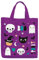 Folat 23854 - Happy Halloween - Leckerli Taschen Lila,Tragetaschen Party Geschenktüten Wiederverwendbar mit Griffen für Halloween Süßes oder Saures Gastgeschenke für Kinder, Partytüte