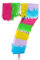 Pinata Zahl 7 bunt pastell