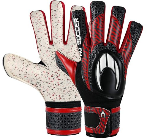 HO Soccer Initial Arena NG Red Guantes de Portero, Unisex, Negro/Rojo