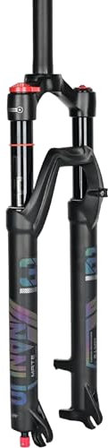 YIWENG Fourche à Suspension de vélo à Tube Droit Fourche à Air VTT de 29 Pouces réglage du Rebond Fourche de VTT,Fourche pneumatique VTT
