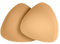 BRELESE Push-up Bra Pad Inserts | Self-Adhesive | Both-Sides Sticky | Reusable Sticky Breast Pads for Bikini Top | Sports Bra | Wedding Dress Bra | Bra Cups for Sewing (Nude, C-D)