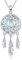 REDSUN Traumfänger- Halskette 925 Sterling Silber Mondstein Traumfänger Anhänger Stern Mond Feder Kette Traumfänger Schmuck Geschenke für Frauen Teenager Mädchen