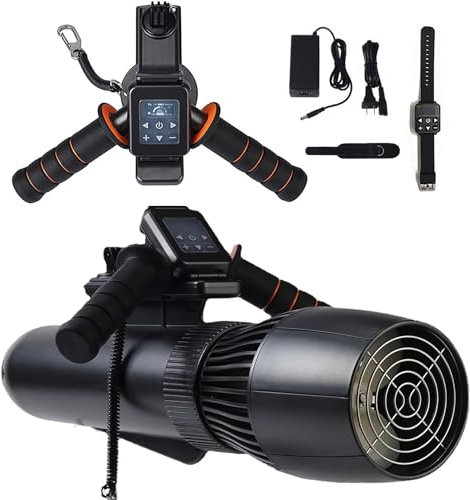 Unterwasser -Roller, 130 Minuten bürstenloser Unterwasserpropeller -Kit, 10 km/h elektrischer Unterwasser -See -Roller, Roller Taucher (Größe: 4000 MAH + Griff)
